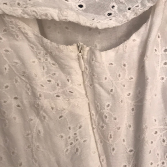 White Lace Romper Off the Shoulder - Picture 3 of 4